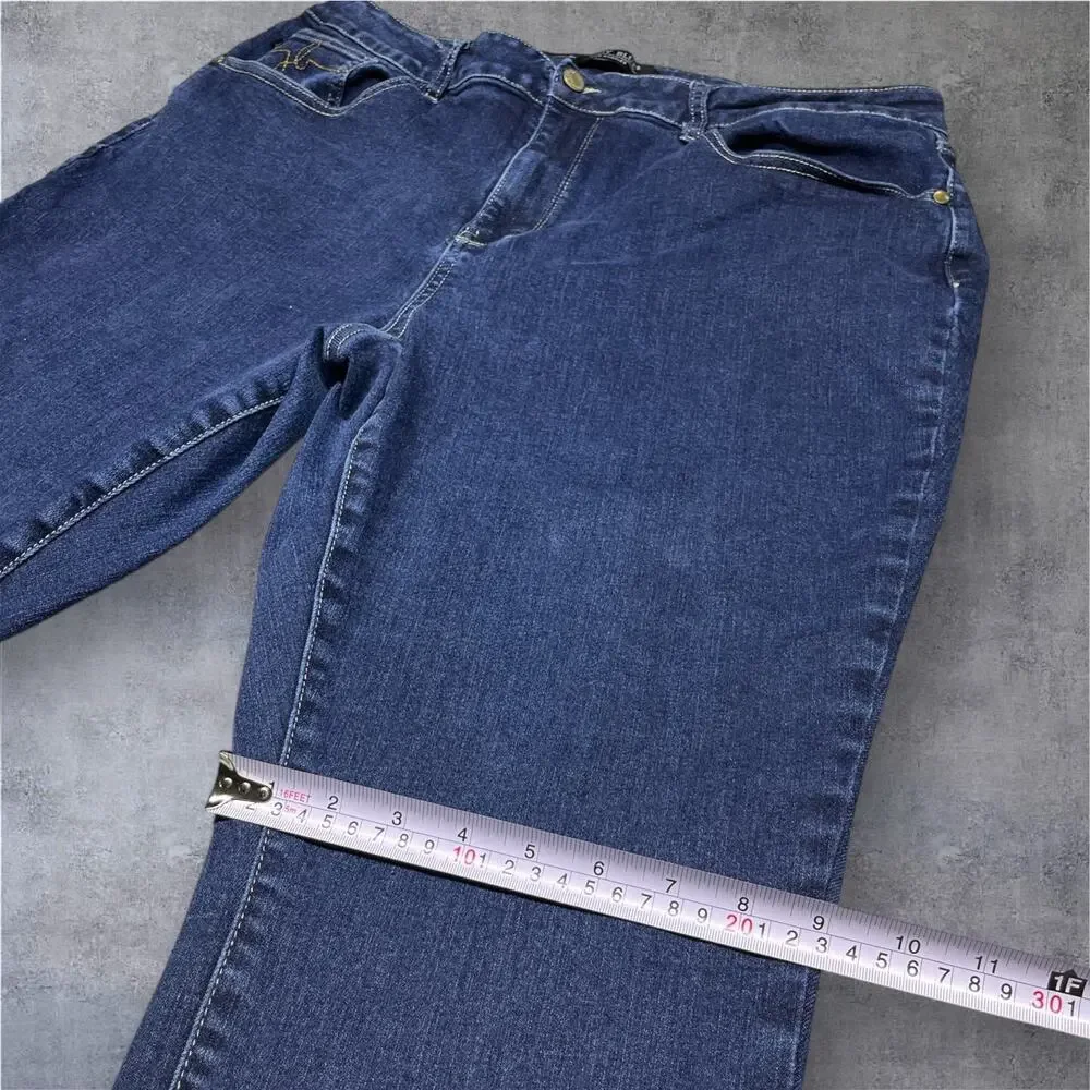 Judy Blue Jeans 20W JB88273 High Rise Straight Leg Rinse Wash Mom Denim